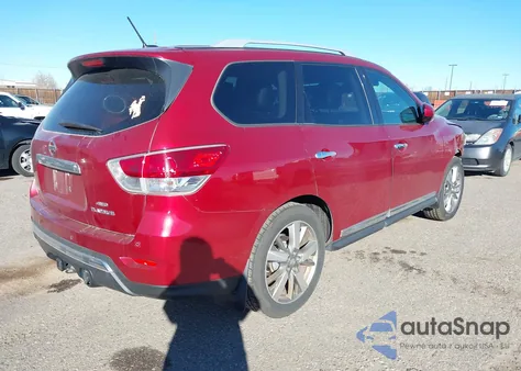 2013 Nissan Pathfinder Platinum из США, поврежденный, VIN 5N1AR2MM1DC671633